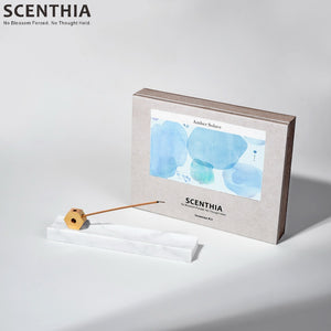 
                  
                    SCENTHIA Amber Solace Incense – Meditation & Aromatherapy Gift Box with Stone Burner
                  
                